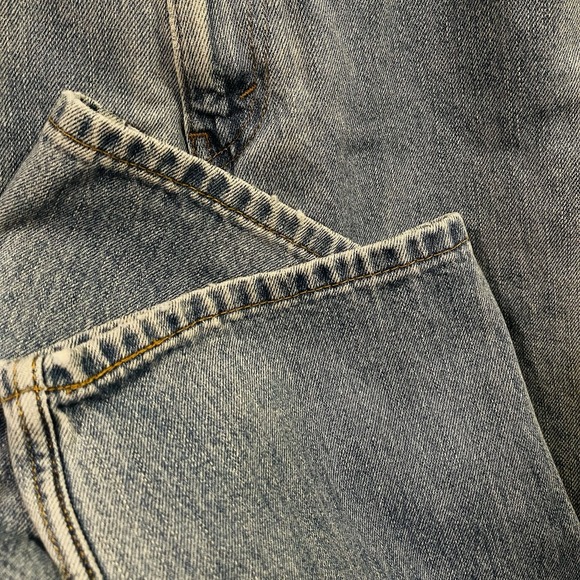 Levi's Blue Jeans 505 Denim Regular Fit Straight Leg Men's 36‎ X 30 - Picture 3 of 8